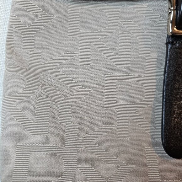 DKNY Beige Monogram Satchel Shoulder Strap Bag - Picture 2 of 6